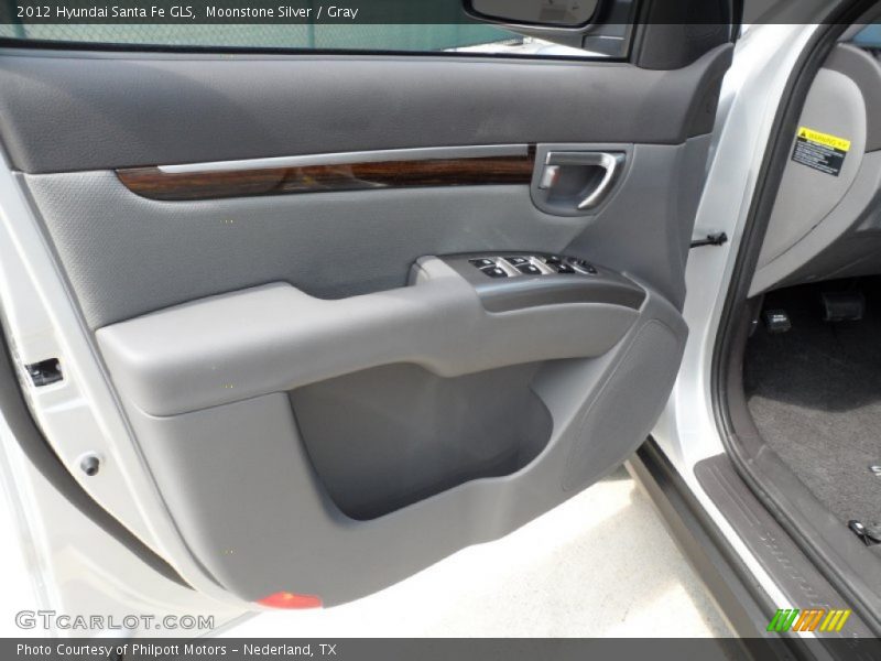 Moonstone Silver / Gray 2012 Hyundai Santa Fe GLS
