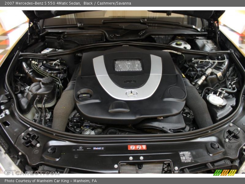 Black / Cashmere/Savanna 2007 Mercedes-Benz S 550 4Matic Sedan
