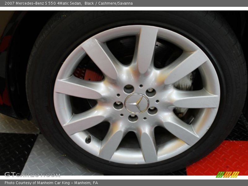 Black / Cashmere/Savanna 2007 Mercedes-Benz S 550 4Matic Sedan