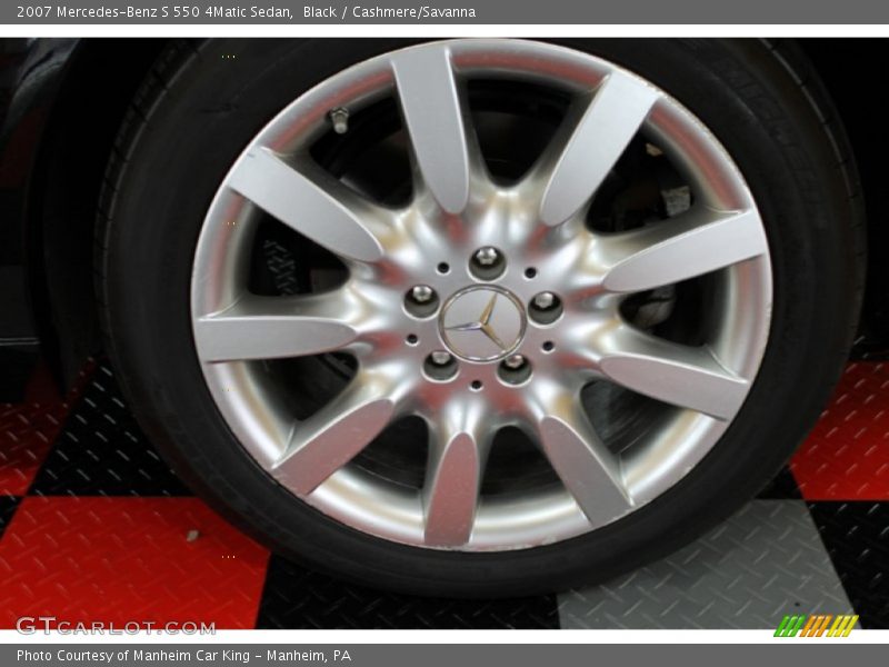 Black / Cashmere/Savanna 2007 Mercedes-Benz S 550 4Matic Sedan