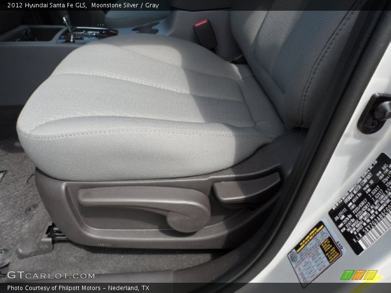 Moonstone Silver / Gray 2012 Hyundai Santa Fe GLS