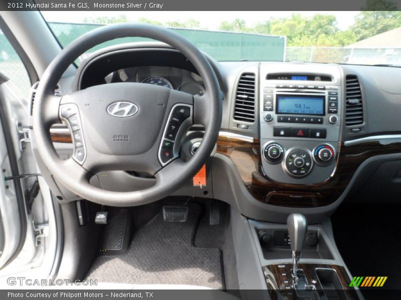 Moonstone Silver / Gray 2012 Hyundai Santa Fe GLS