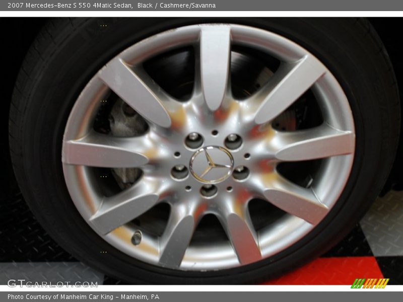 Black / Cashmere/Savanna 2007 Mercedes-Benz S 550 4Matic Sedan