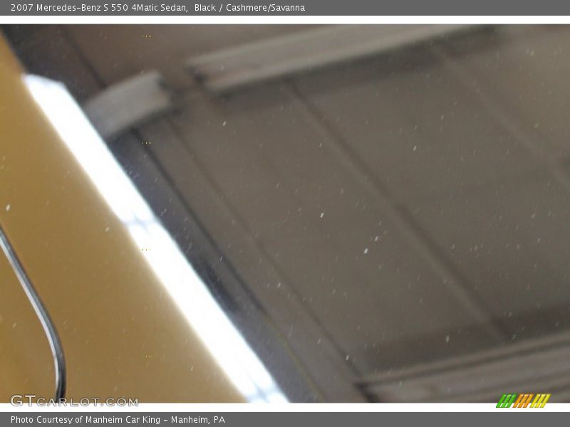 Black / Cashmere/Savanna 2007 Mercedes-Benz S 550 4Matic Sedan