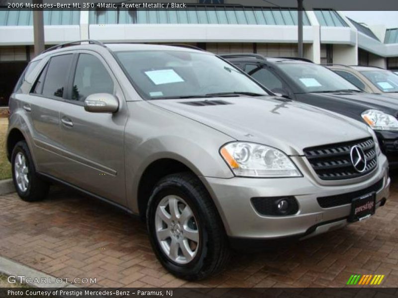 Pewter Metallic / Black 2006 Mercedes-Benz ML 350 4Matic