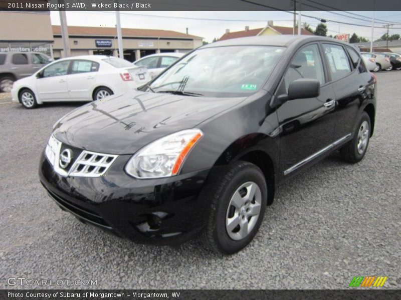 Wicked Black / Black 2011 Nissan Rogue S AWD