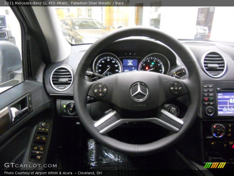 Palladium Silver Metallic / Black 2011 Mercedes-Benz GL 450 4Matic