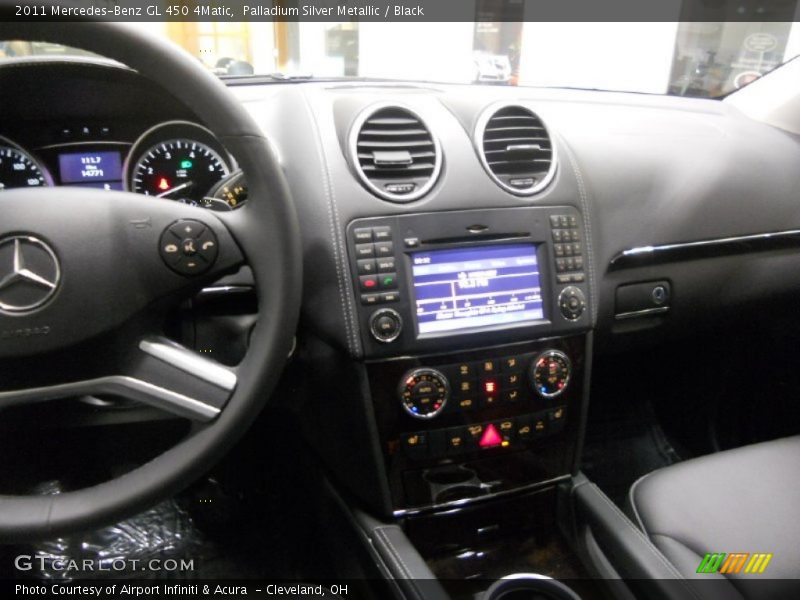 Palladium Silver Metallic / Black 2011 Mercedes-Benz GL 450 4Matic
