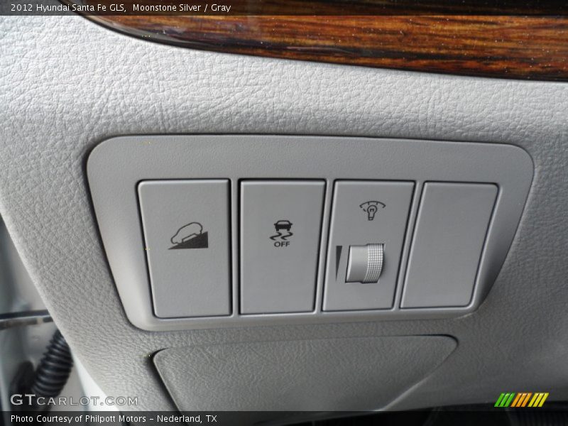 Moonstone Silver / Gray 2012 Hyundai Santa Fe GLS
