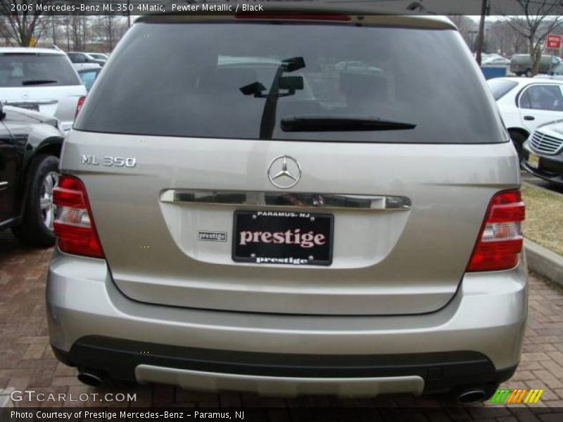 Pewter Metallic / Black 2006 Mercedes-Benz ML 350 4Matic