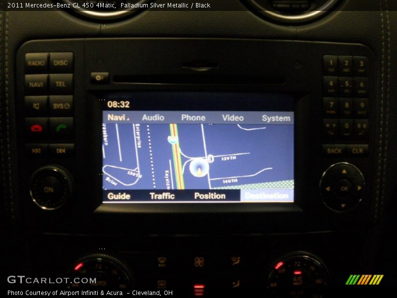 Palladium Silver Metallic / Black 2011 Mercedes-Benz GL 450 4Matic