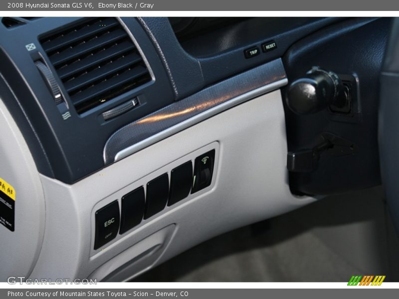 Ebony Black / Gray 2008 Hyundai Sonata GLS V6