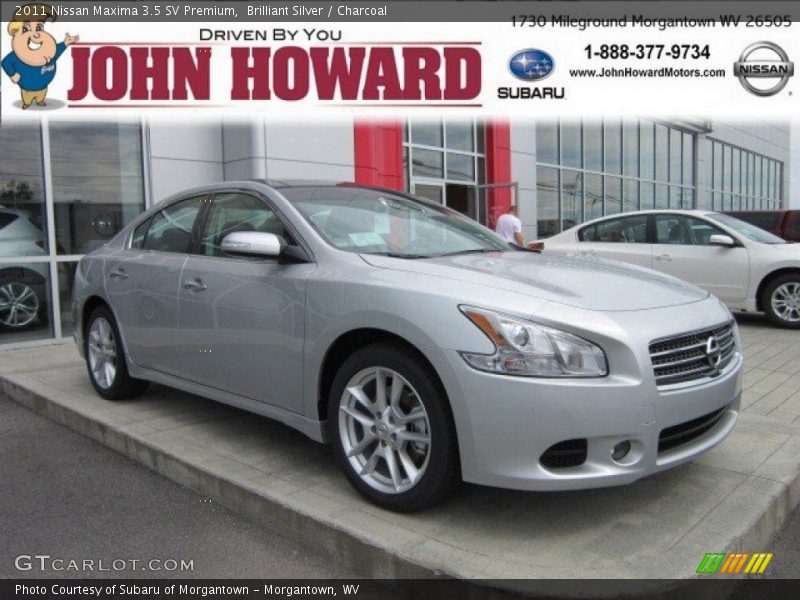 Brilliant Silver / Charcoal 2011 Nissan Maxima 3.5 SV Premium