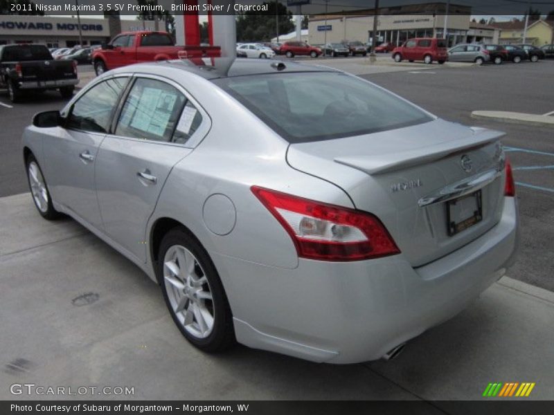 Brilliant Silver / Charcoal 2011 Nissan Maxima 3.5 SV Premium