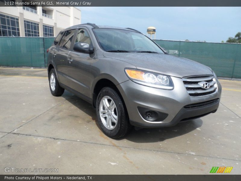 Mineral Gray / Gray 2012 Hyundai Santa Fe GLS