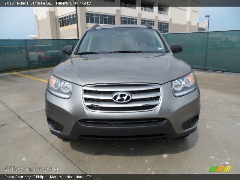 Mineral Gray / Gray 2012 Hyundai Santa Fe GLS
