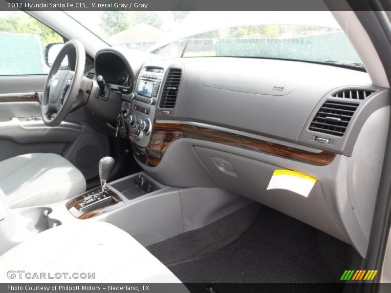 Mineral Gray / Gray 2012 Hyundai Santa Fe GLS