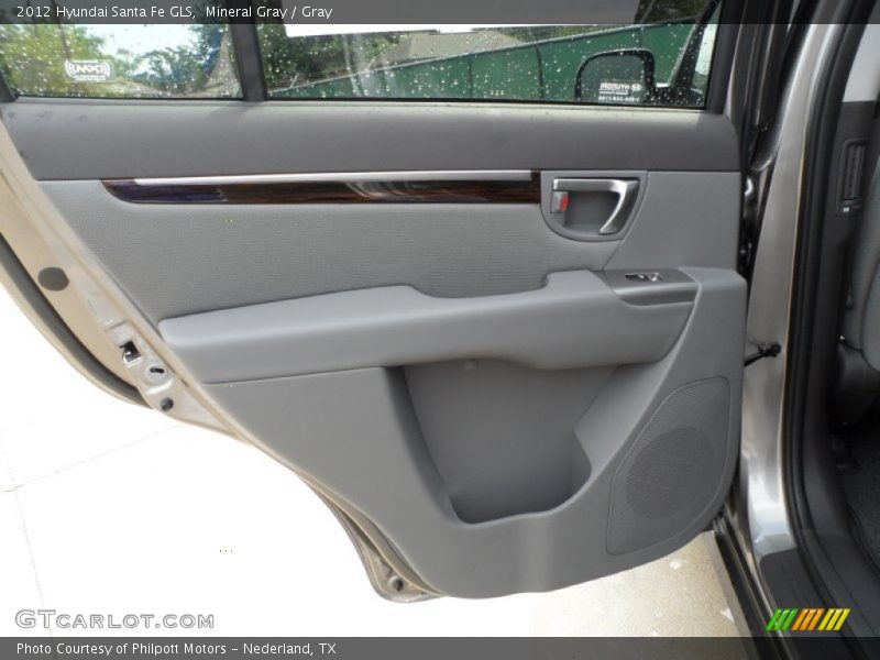 Mineral Gray / Gray 2012 Hyundai Santa Fe GLS