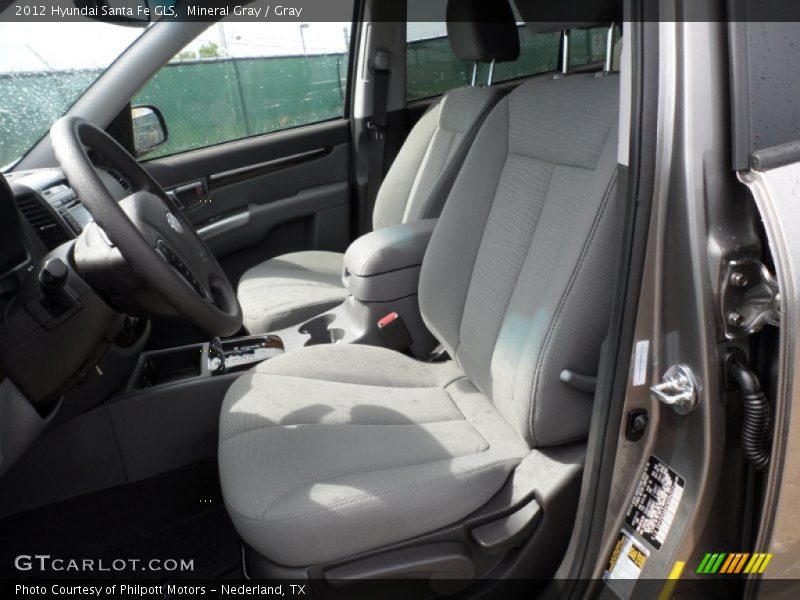 Mineral Gray / Gray 2012 Hyundai Santa Fe GLS