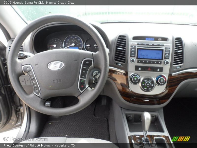 Mineral Gray / Gray 2012 Hyundai Santa Fe GLS