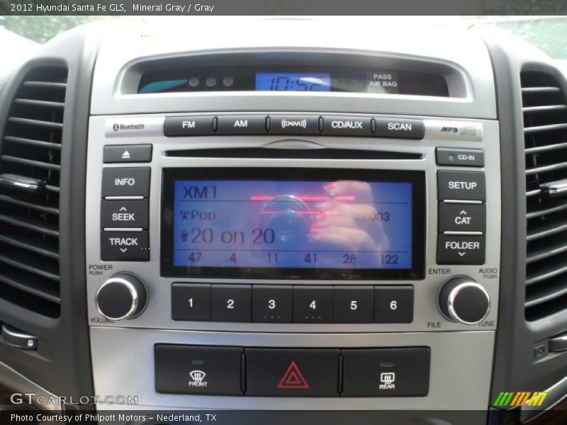 Mineral Gray / Gray 2012 Hyundai Santa Fe GLS