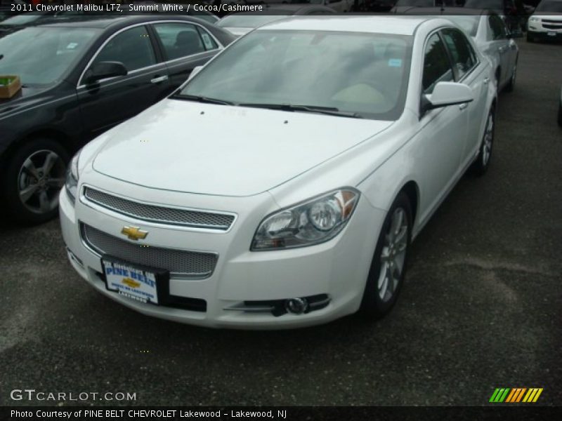 Summit White / Cocoa/Cashmere 2011 Chevrolet Malibu LTZ