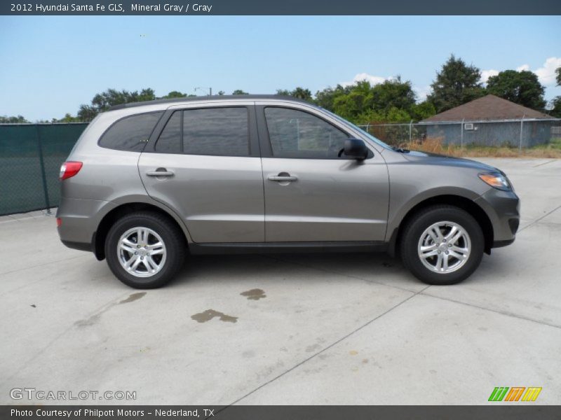 Mineral Gray / Gray 2012 Hyundai Santa Fe GLS