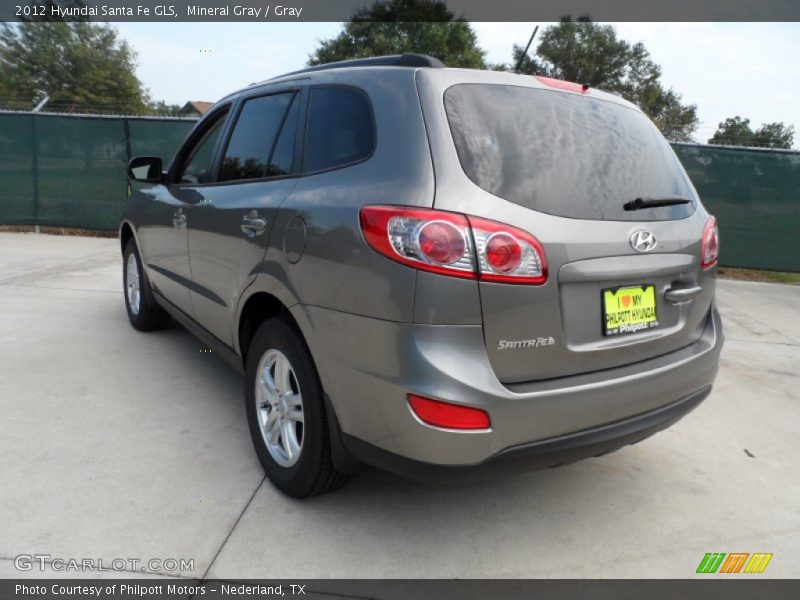 Mineral Gray / Gray 2012 Hyundai Santa Fe GLS