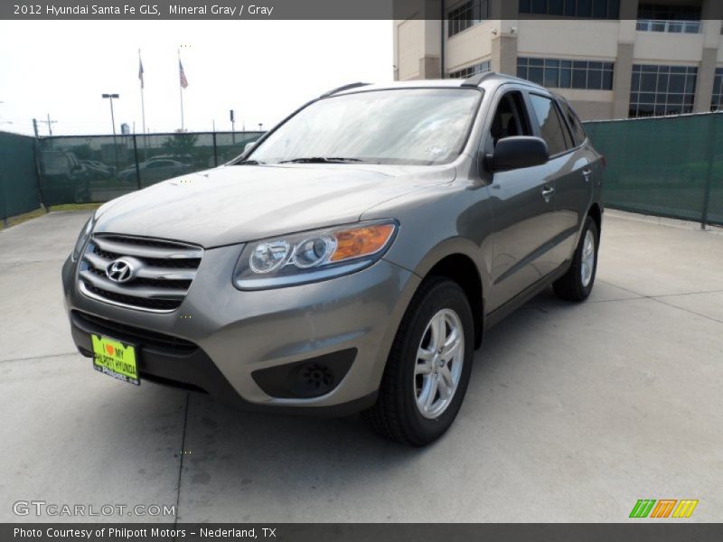 Mineral Gray / Gray 2012 Hyundai Santa Fe GLS