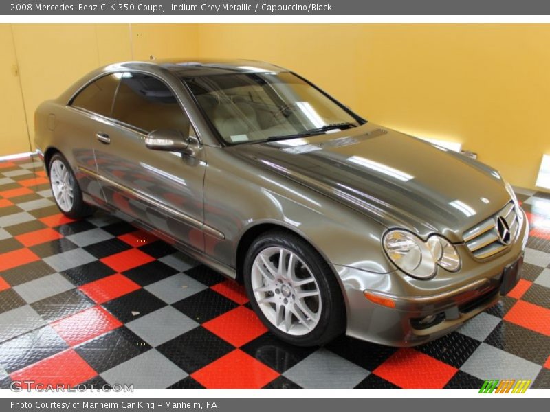 Indium Grey Metallic / Cappuccino/Black 2008 Mercedes-Benz CLK 350 Coupe