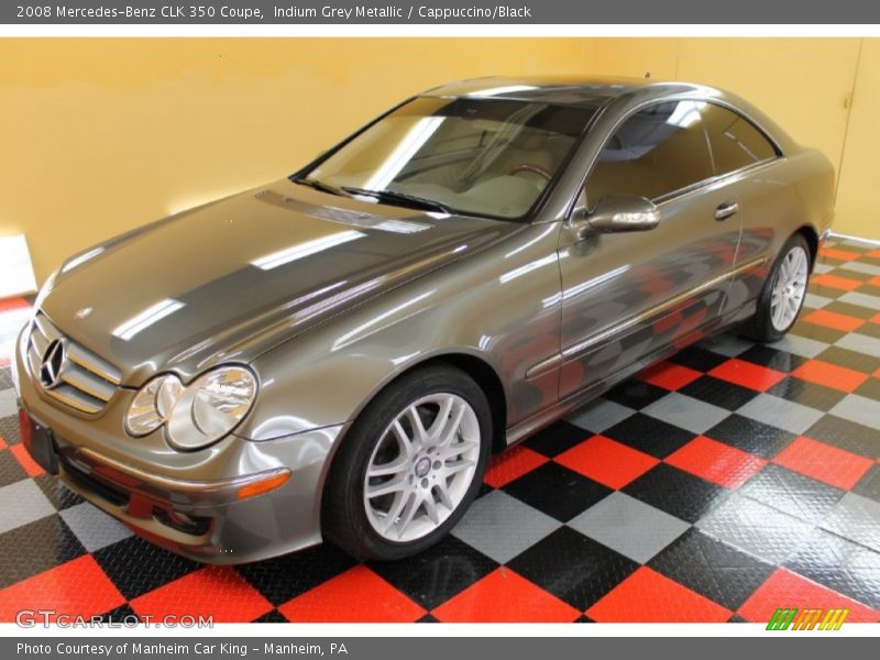 Indium Grey Metallic / Cappuccino/Black 2008 Mercedes-Benz CLK 350 Coupe