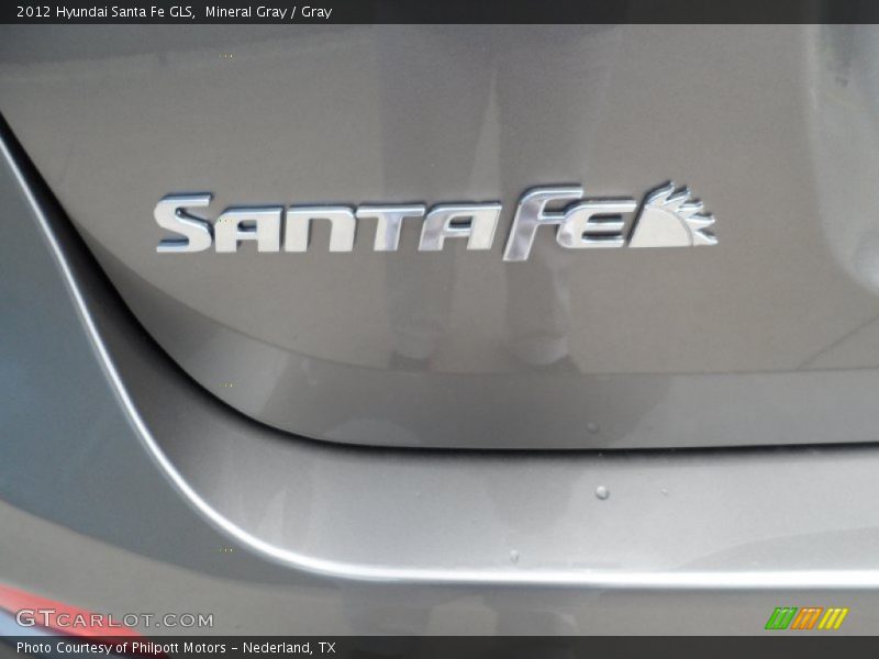 Mineral Gray / Gray 2012 Hyundai Santa Fe GLS