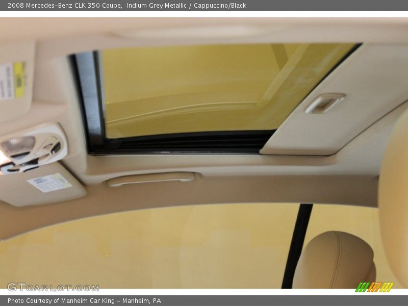 Indium Grey Metallic / Cappuccino/Black 2008 Mercedes-Benz CLK 350 Coupe