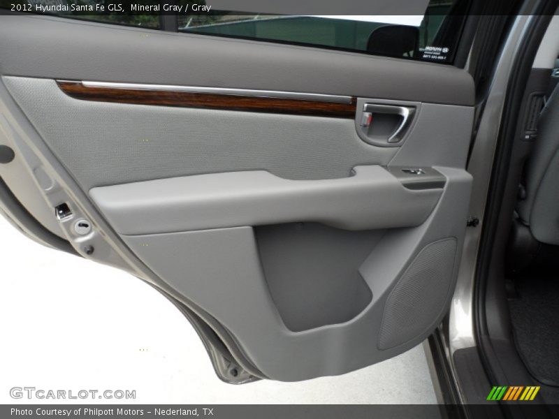 Mineral Gray / Gray 2012 Hyundai Santa Fe GLS