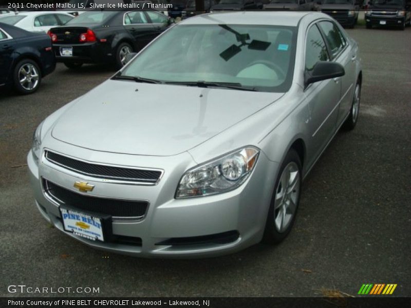 Silver Ice Metallic / Titanium 2011 Chevrolet Malibu LS