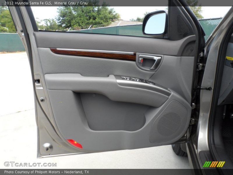 Mineral Gray / Gray 2012 Hyundai Santa Fe GLS