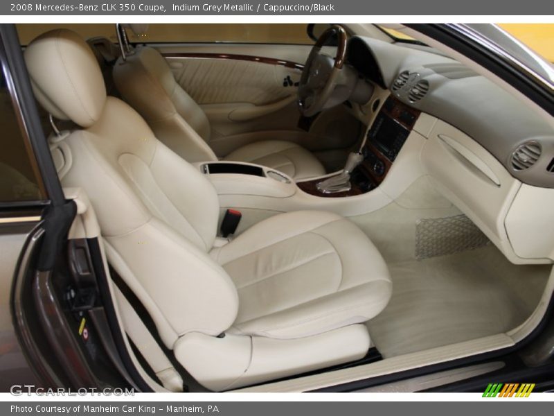 Indium Grey Metallic / Cappuccino/Black 2008 Mercedes-Benz CLK 350 Coupe