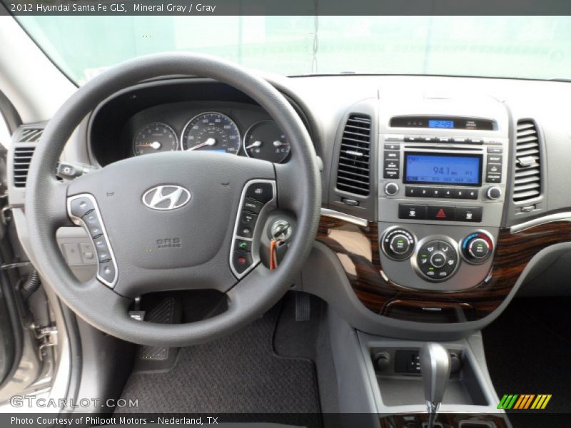 Mineral Gray / Gray 2012 Hyundai Santa Fe GLS