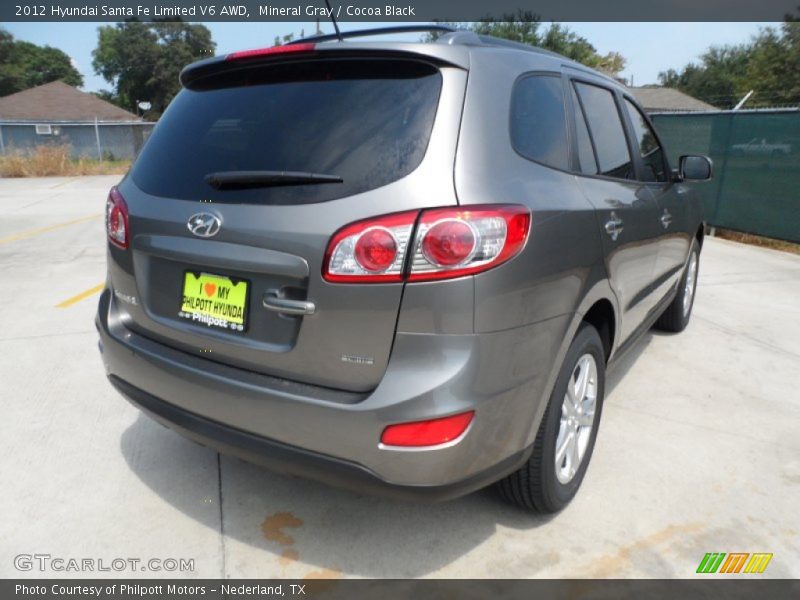 Mineral Gray / Cocoa Black 2012 Hyundai Santa Fe Limited V6 AWD