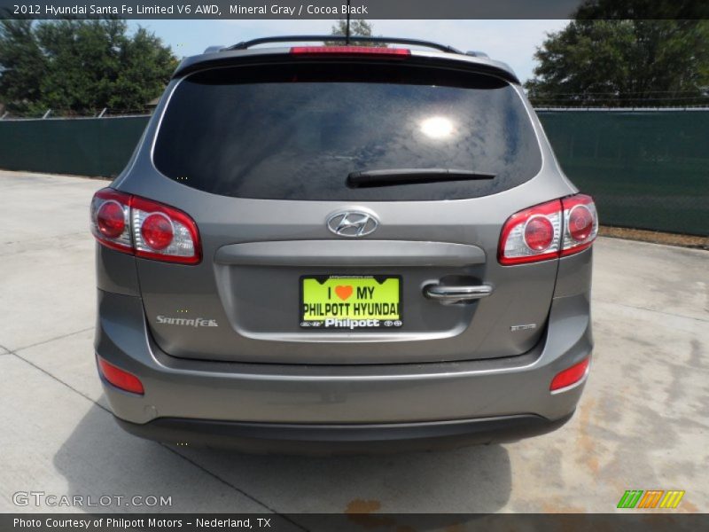 Mineral Gray / Cocoa Black 2012 Hyundai Santa Fe Limited V6 AWD