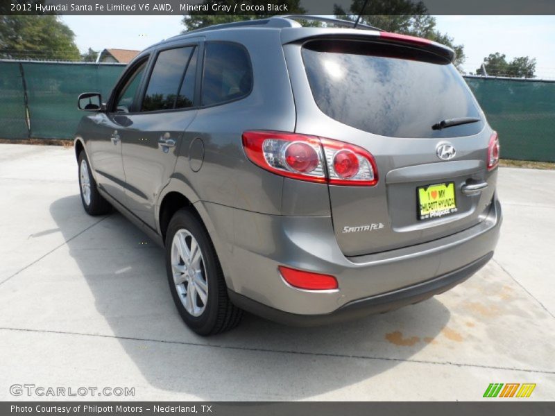 Mineral Gray / Cocoa Black 2012 Hyundai Santa Fe Limited V6 AWD