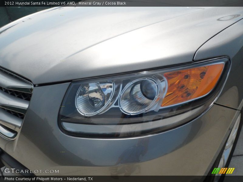 Mineral Gray / Cocoa Black 2012 Hyundai Santa Fe Limited V6 AWD