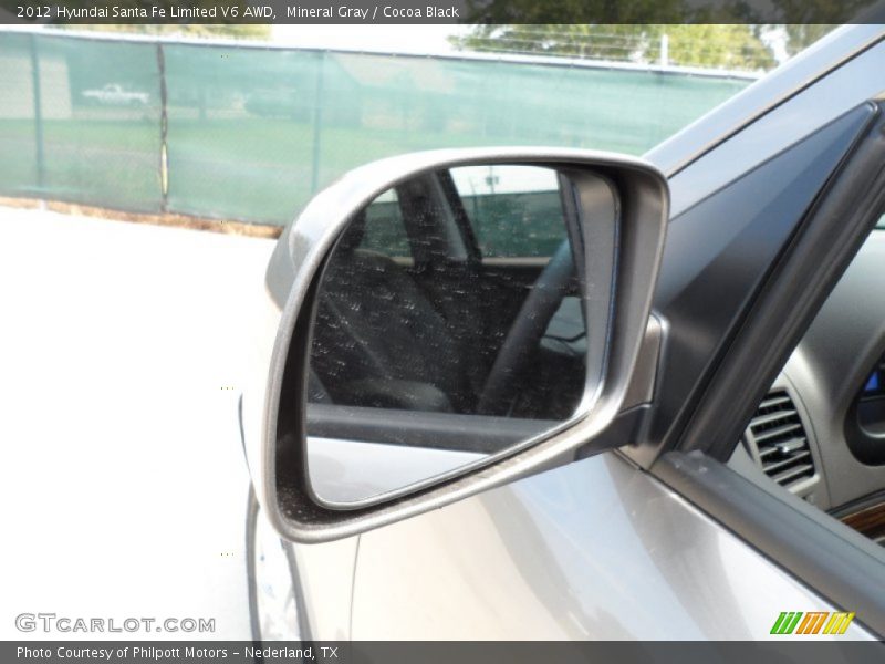 Mineral Gray / Cocoa Black 2012 Hyundai Santa Fe Limited V6 AWD