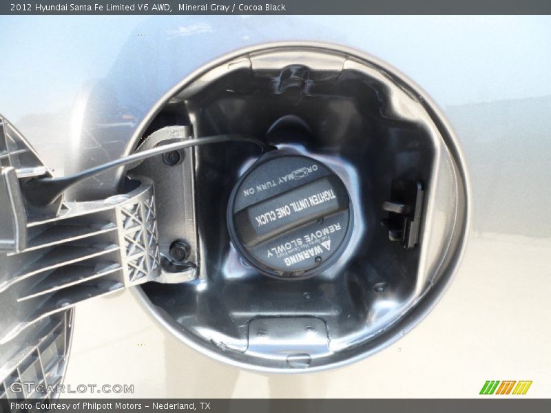 Mineral Gray / Cocoa Black 2012 Hyundai Santa Fe Limited V6 AWD