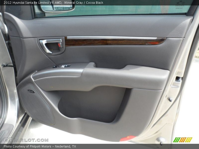 Mineral Gray / Cocoa Black 2012 Hyundai Santa Fe Limited V6 AWD