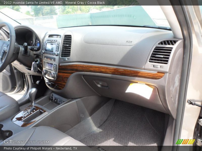 Mineral Gray / Cocoa Black 2012 Hyundai Santa Fe Limited V6 AWD