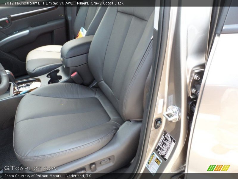 Mineral Gray / Cocoa Black 2012 Hyundai Santa Fe Limited V6 AWD