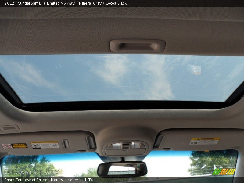 Mineral Gray / Cocoa Black 2012 Hyundai Santa Fe Limited V6 AWD