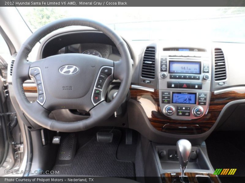 Mineral Gray / Cocoa Black 2012 Hyundai Santa Fe Limited V6 AWD