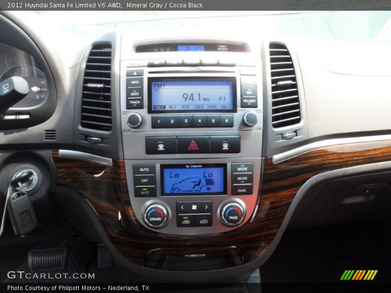 Mineral Gray / Cocoa Black 2012 Hyundai Santa Fe Limited V6 AWD